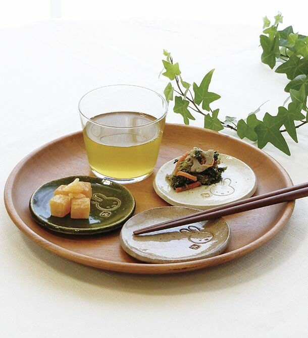 Miffy Mino Ware Small Plate, Tatara in White Clay
