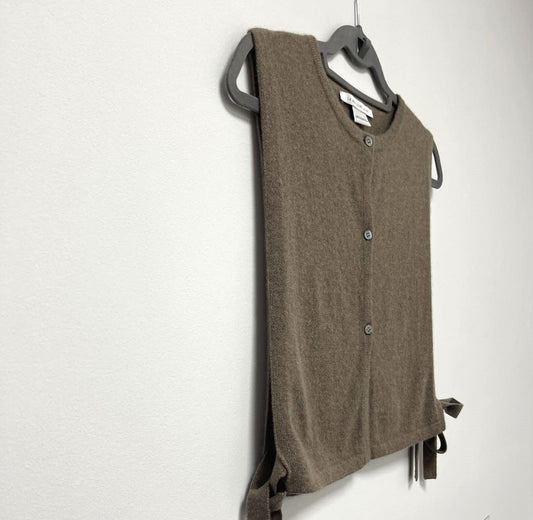 CASHMERE Knitted Poncho in KHAKI